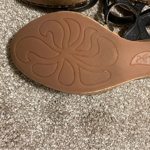 Boc wedge sandals Leather platform heel - Picture 15 of 16